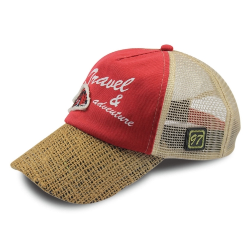 V2697A DC CAPS 6 Panel Washed Trucker Hat Mesh Back