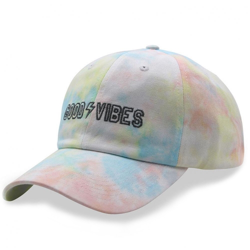 7612C DC CAPS 6 Panel Low Profile Tie Dyed Baseball Cap